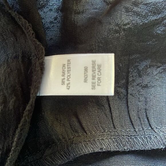 CATO Blouse Black Blouse Size L - Picture 6 of 6